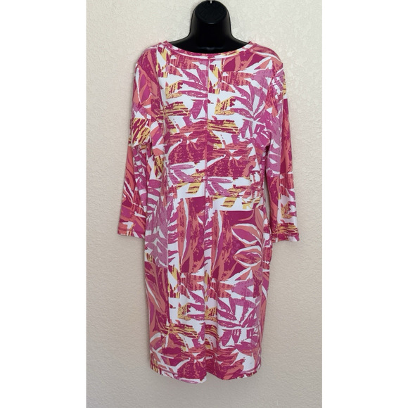 Escape by Habitat Sun Dress Pink Flowy Performance Resortwear, L - Picture 3 of 8